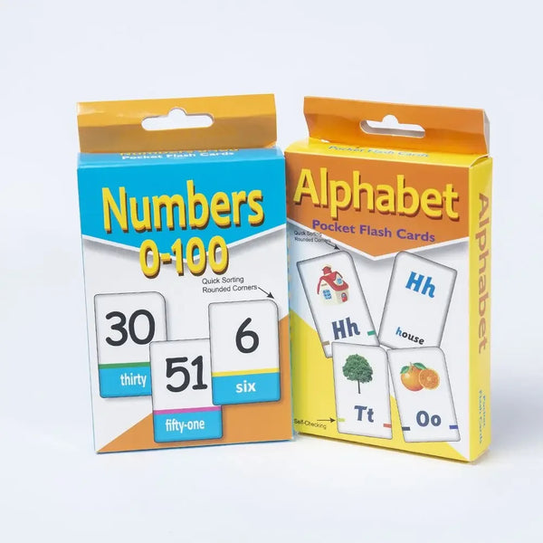Kit Cartões de Números ou Alfabeto em Inglês